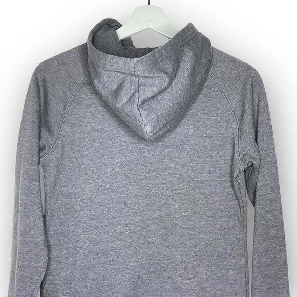 The North Face Gray Lined Spellout Pullover Hoodie Sweatshirt Women’s Small - Picture 6 of 11